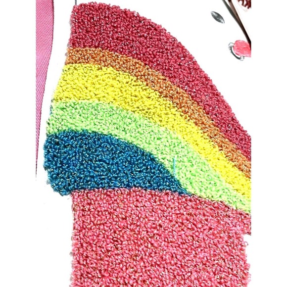 Cupcakes and Cashmere Decorative Pillows Roller Skate Yarn Embroidered Set Two - Picture 4 of 4